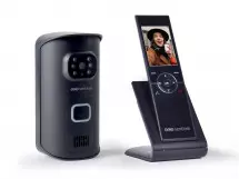 Smart HD 1080P Interphone vidéo sans fil WI-FI Portier Vidéo Portier visuel  Cloche WIFI Caméra pour les appartements IR Alarme Caméra de sécurité sans  fil avec piles et 2 carillons Argent 